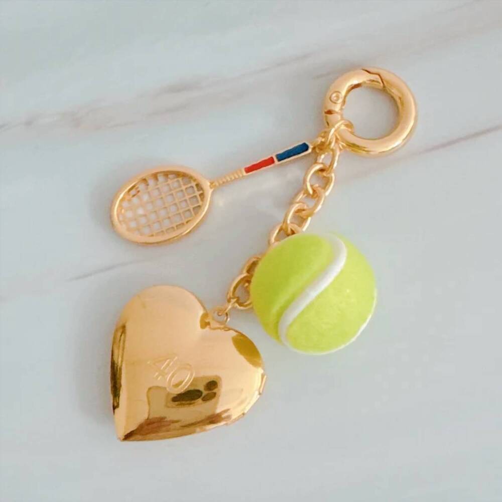 NEW ELLISON+YOUNG tennis love charm in gold